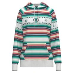 Hooey Ladies "Mesa" Serape Pattern Hoodie