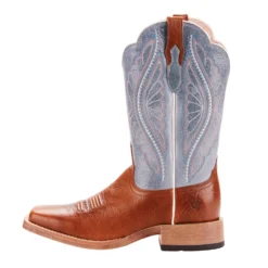 Ariat Women's Blue Primetime Square Toe Boot -Heydudes Cowboy Shop 10025032 side