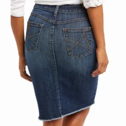 Ariat Women's Goldie Denim Skirt -Heydudes Cowboy Shop 10036103 02