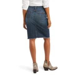 Ariat Women's Goldie Denim Skirt -Heydudes Cowboy Shop 10036103 back