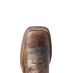 Ariat Amber Brown Pendleton Circuit Boots -Heydudes Cowboy Shop 10038478 toe