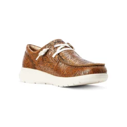 Ariat Women's Brown Floral Embossed Hilo 12 Ariat Women's Brown Floral Embossed Hilo -Heydudes Cowboy Shop 10042508 medial