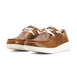 Ariat Women's Brown Floral Embossed Hilo 11 Ariat Women's Brown Floral Embossed Hilo -Heydudes Cowboy Shop 10042508 pair