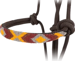 Cashel Chocolate Beaded Rope Halter