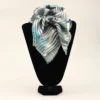Turquoise And Grey Chevron Wild Rag