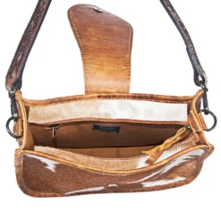 American Darling Brown Leather & Cowhide Bag -Heydudes Cowboy Shop 107951 K