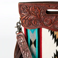 American Darling White/Turquoise & Red Aztec Purse -Heydudes Cowboy Shop 109165 V
