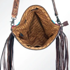 American Darling Tri Colored Blanket & Tooled Leather Purse -Heydudes Cowboy Shop 116228 I