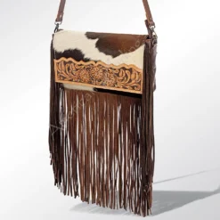 American Darling Brown White Hide And Fringe Purse -Heydudes Cowboy Shop 116709 z 2333e76e 48bf 4248 9674 0adc0da42622