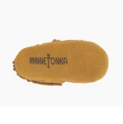 Taupe Suede Infant Minnetonka Moccasin -Heydudes Cowboy Shop 1167 3