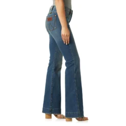 Wrangler Women's Shelby High-Rise Trouser Jeans -Heydudes Cowboy Shop 11MPESY BS01 SWBB PRD