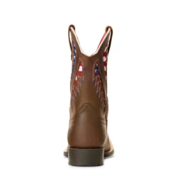 Ariat Kid's Red, White, And Blue Quickdraw VentTEK Square Toe Boot -Heydudes Cowboy Shop 1280 26WNPrYoVah8