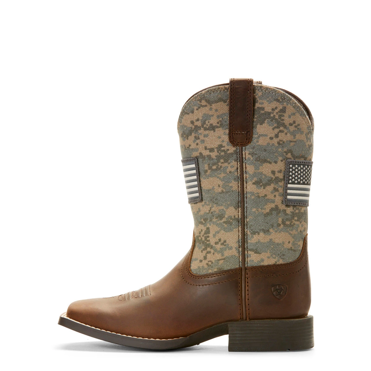 Ariat Kid's Sage And Brown Camo Patriot Square Toe Boot 5 Ariat Kid's Sage And Brown Camo Patriot Square Toe Boot - Image 5