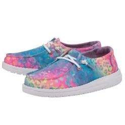 Heydude Hey Dude Wendy Flow Leopard Girls Casual Shoe