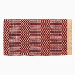 Mustang Red And Tan Double Weave Saddle Blanket