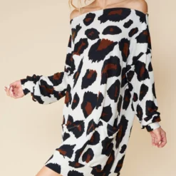 Long Sleeve Animal Print Dress -Heydudes Cowboy Shop 15597135 7375ff47 dc23 4cb8 acde fbb08ad1d685