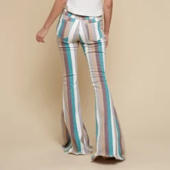 Turquoise Multi Striped Flare Jeans -Heydudes Cowboy Shop 16165503 7019aadd d663 4980 afed 30b2bfe46238