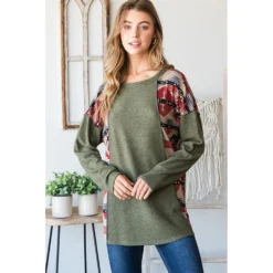 Solid And Aztec Top With Stitch Detail -Heydudes Cowboy Shop 17190248 25c3a4cf 6334 4ac2 bca2 11da52f55d51 1