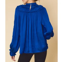 Solid Ruffled Satin Long Sleeve -Heydudes Cowboy Shop 17405072 538324ce 2d41 40dd ba28 f8bf96283a02