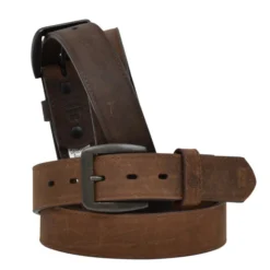 Georgia Men's Solid Brown Belt