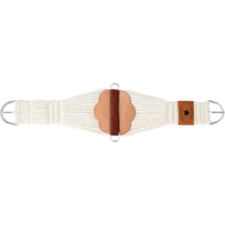 Mustang White Texas Roper Cinch