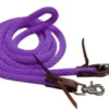 Showman Purple Nylon Barrel Reins