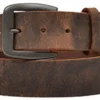 3D Men's Brown Plain Belt
