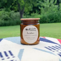 McIntire Saddlery Leather Candle