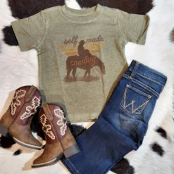 Self Made Cowboy Kids Tee