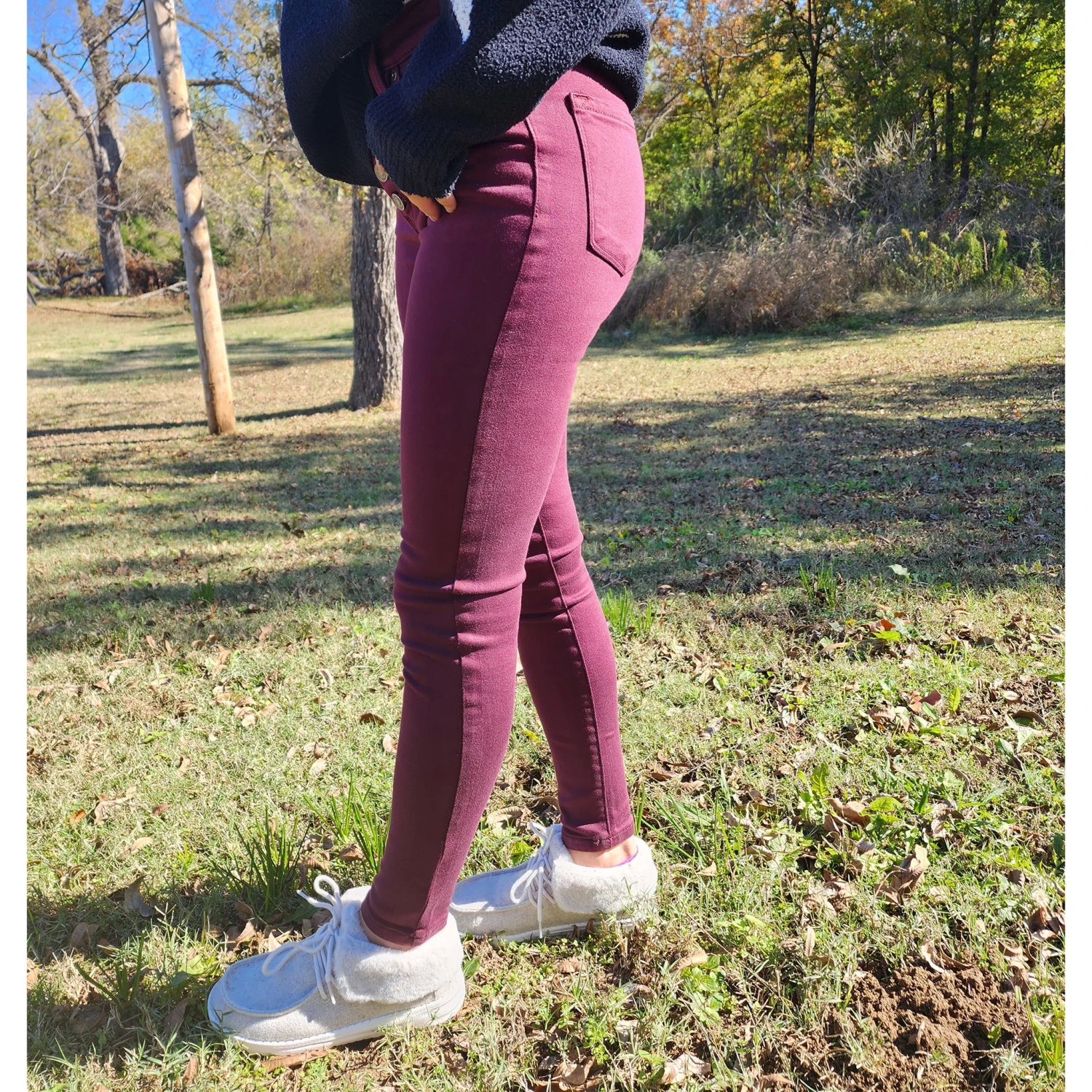 KanCan Burgundy High Rise Skinny Jean 6 KanCan Burgundy High Rise Skinny Jean - Image 6