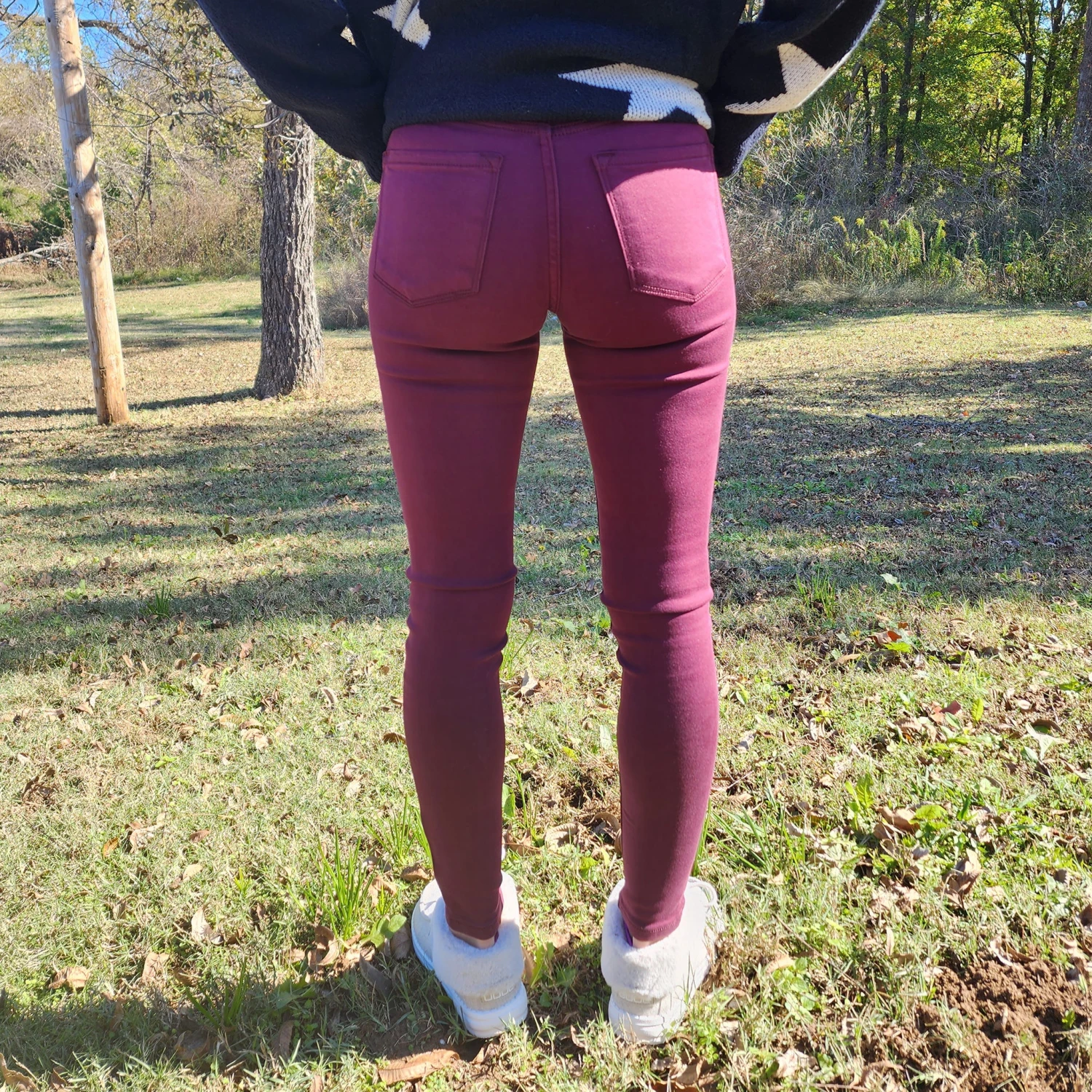 KanCan Burgundy High Rise Skinny Jean 7 KanCan Burgundy High Rise Skinny Jean - Image 7