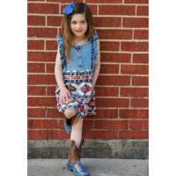 Denim Aztec Dress