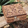American Darling Large Tooled Locking Jewelry Case