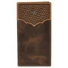 Justin Basket Weave Yoke Rodeo Wallet