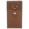 Hooey Brown Basket Weave Rodeo Wallet