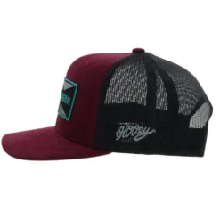 Hooey Holley Black & Maroon Cap -Heydudes Cowboy Shop 2229T MABK 3