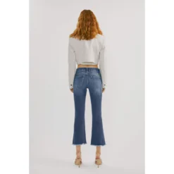 Kancan Aida Mid Rise Cropped Flare Jeans 5 Kancan Aida Mid Rise Cropped Flare Jeans -Heydudes Cowboy Shop 2528m 4 1