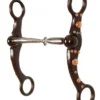Showman Brown Steel Snaffle Bit