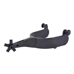 Black Satin Bull Spurs