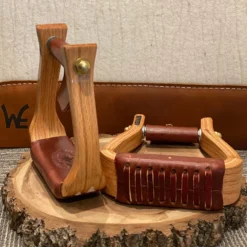 Nettles Stirrups 2" Halfbreed Varnish -Heydudes Cowboy Shop 2 HBV2copy scaled
