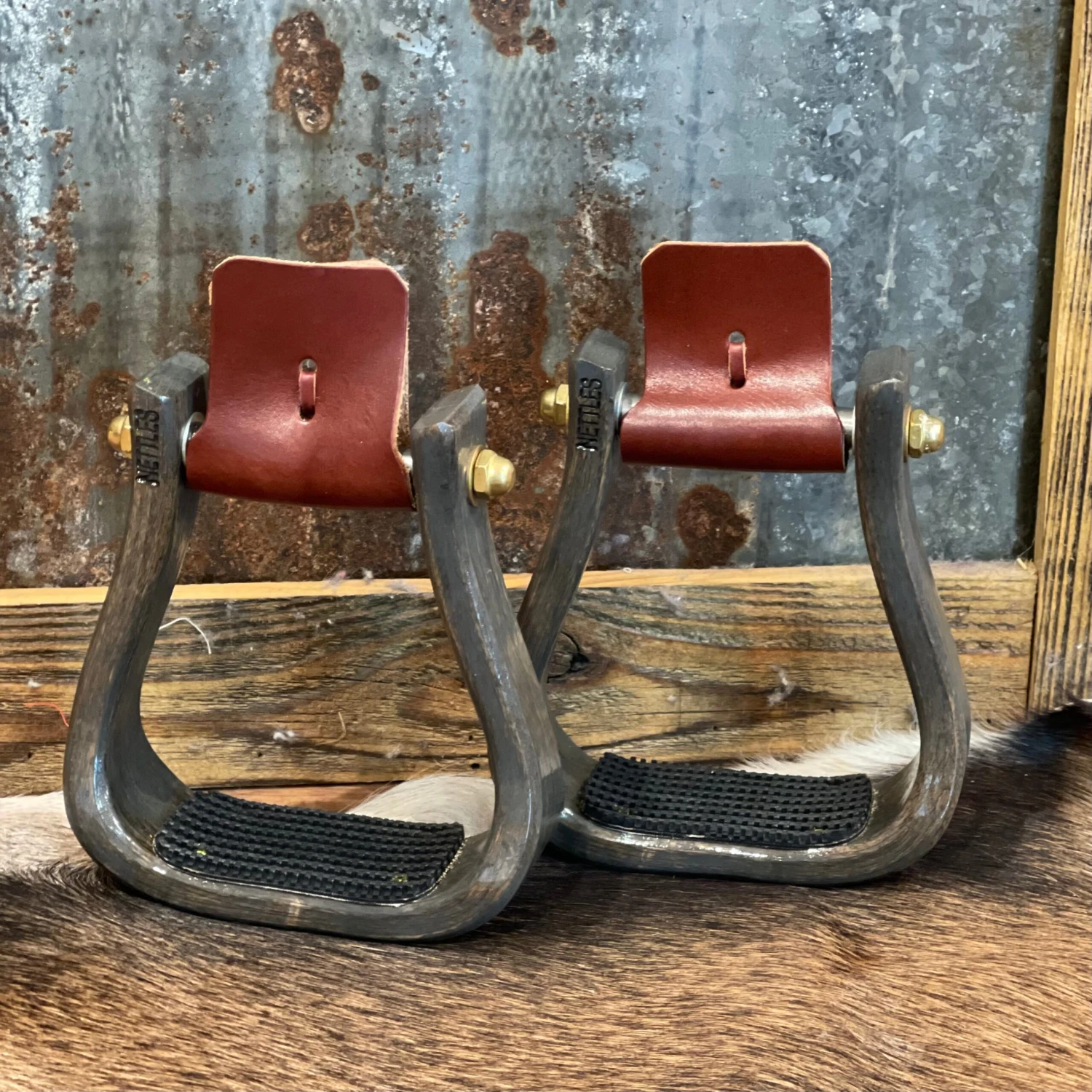 Nettles Stirrups 2" Triple Grey 1 Nettles Stirrups 2" Triple Grey