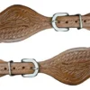 Youth Brown Floral Spur Straps