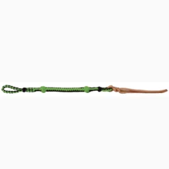 Mustang Lime And Black Nylon Braided Quirt