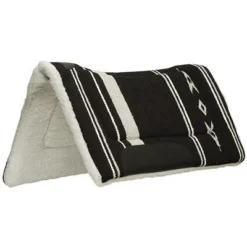 Weaver Leather Weaver Black And Grey Fleece Lined Contour Pad