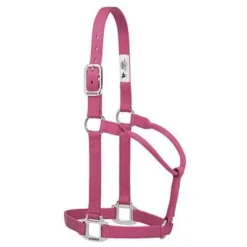 Weaver Leather Large Blush Pink Nylon Halter
