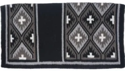 Tough-1 Black Sequoyah Wool Saddle Blanket