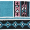 Tough-1 Cherokee Wool Turquoise/Pink Saddle Blanket