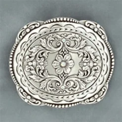 Floral And Rhinestone Buckle