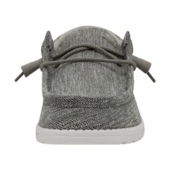 Heydude Hey Dude Men's Wally Ascend Woven Carbon -Heydudes Cowboy Shop 40002 0YK WALLYASCENDWOVEN CARBON LEFTFRONT