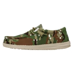 Heydude Hey Dude Men's Wally Ripstop Multi Camo -Heydudes Cowboy Shop 40004 9CQ WALLYCAMOUFLAGE MULTICAMO LEFTSIDE